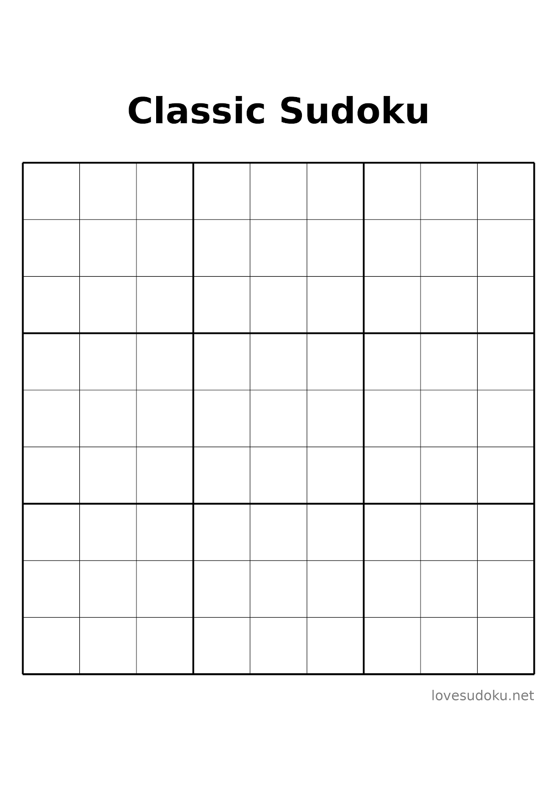 printable sudoku puzzles for free